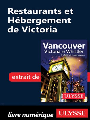 cover image of Restaurants et Hébergement de Victoria